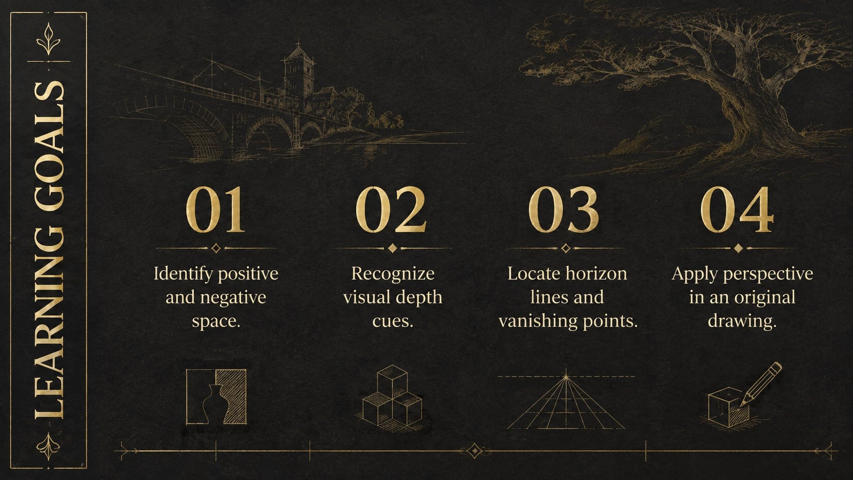Drawing Depth and Perspective Classroom Deck presentation template, slide 2