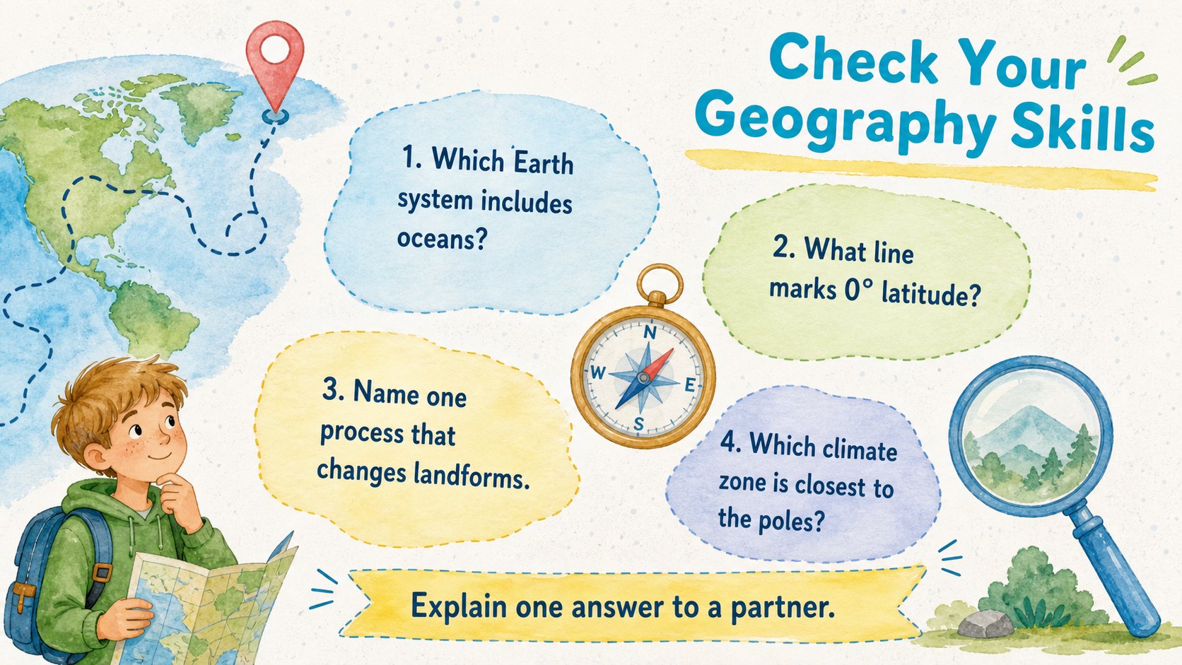 Earth Systems Geography Lesson Deck presentation template, slide 13