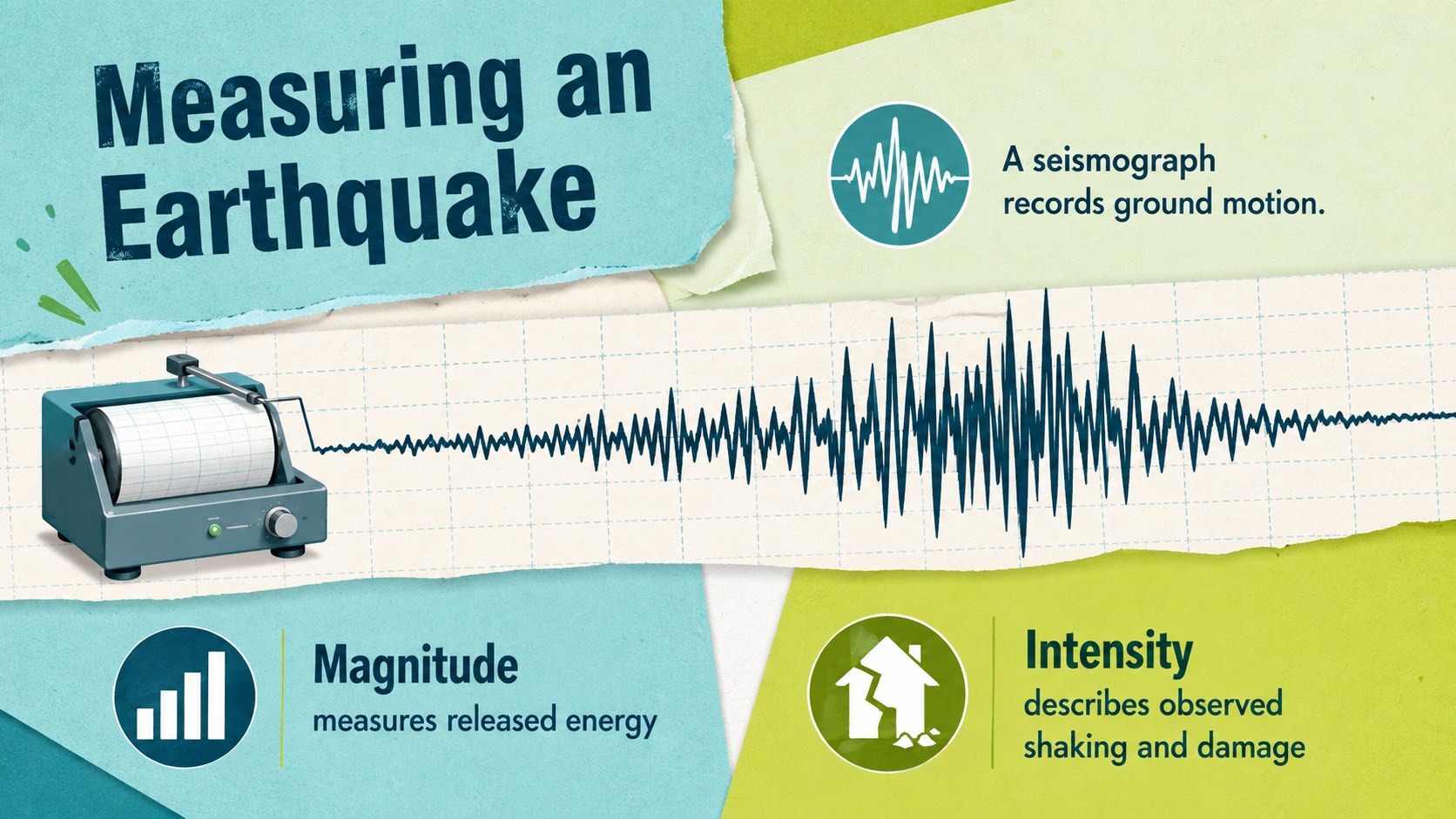 Earthquake Science Classroom Deck presentation template, slide 10