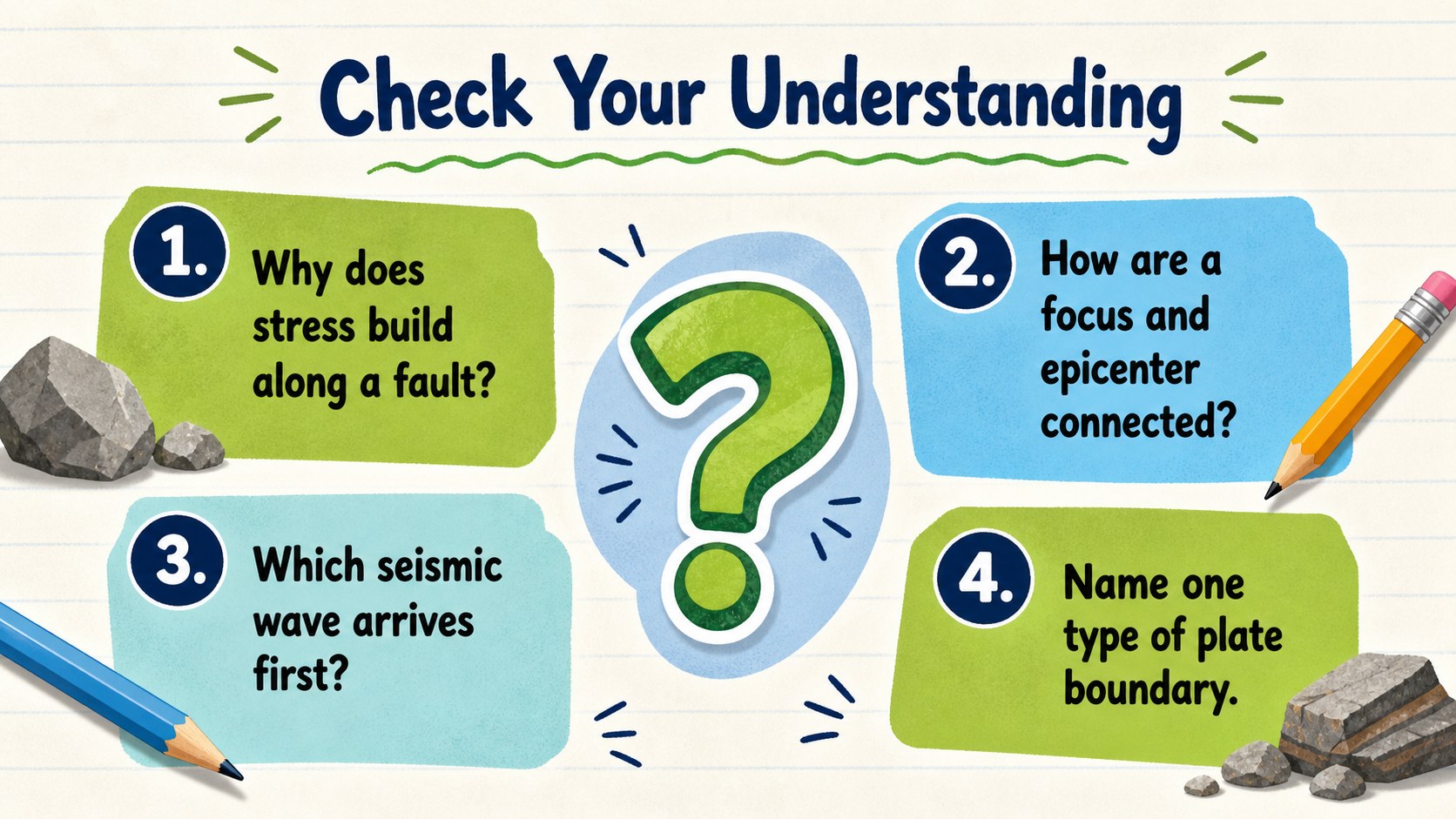 Earthquake Science Classroom Deck presentation template, slide 12