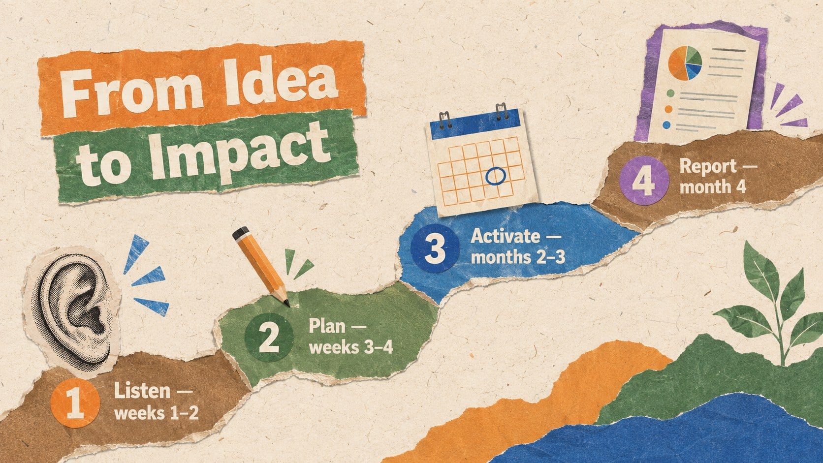 Eco Action Campaign Collage Deck presentation template, slide 13