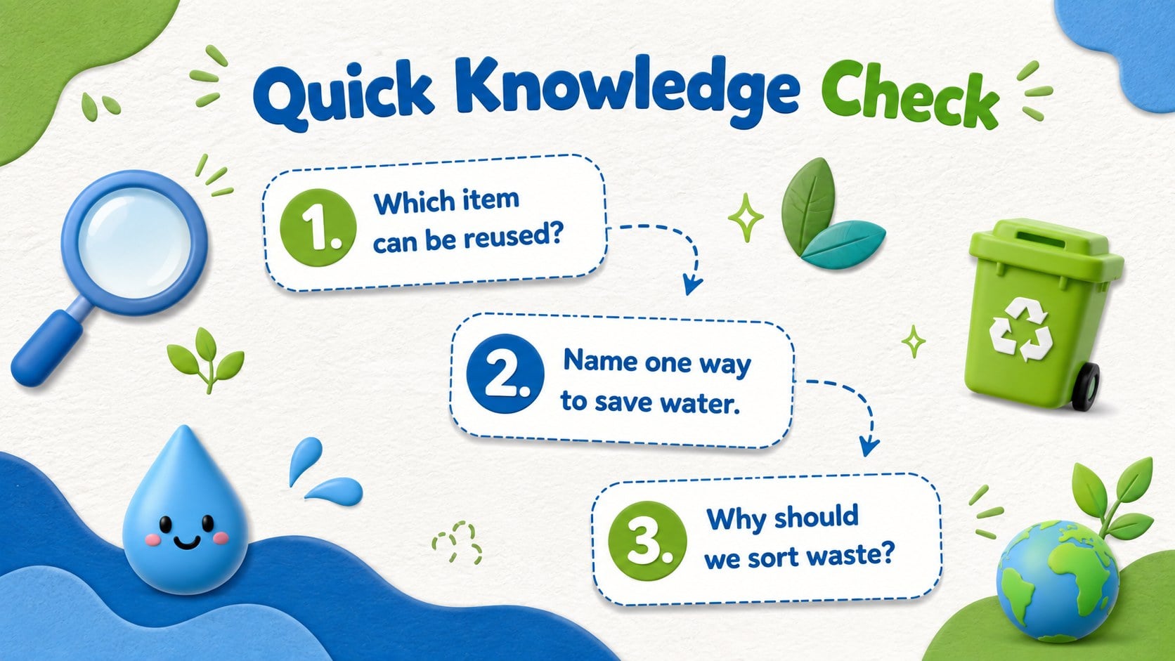 Eco-Friendly Habits Classroom Deck presentation template, slide 12