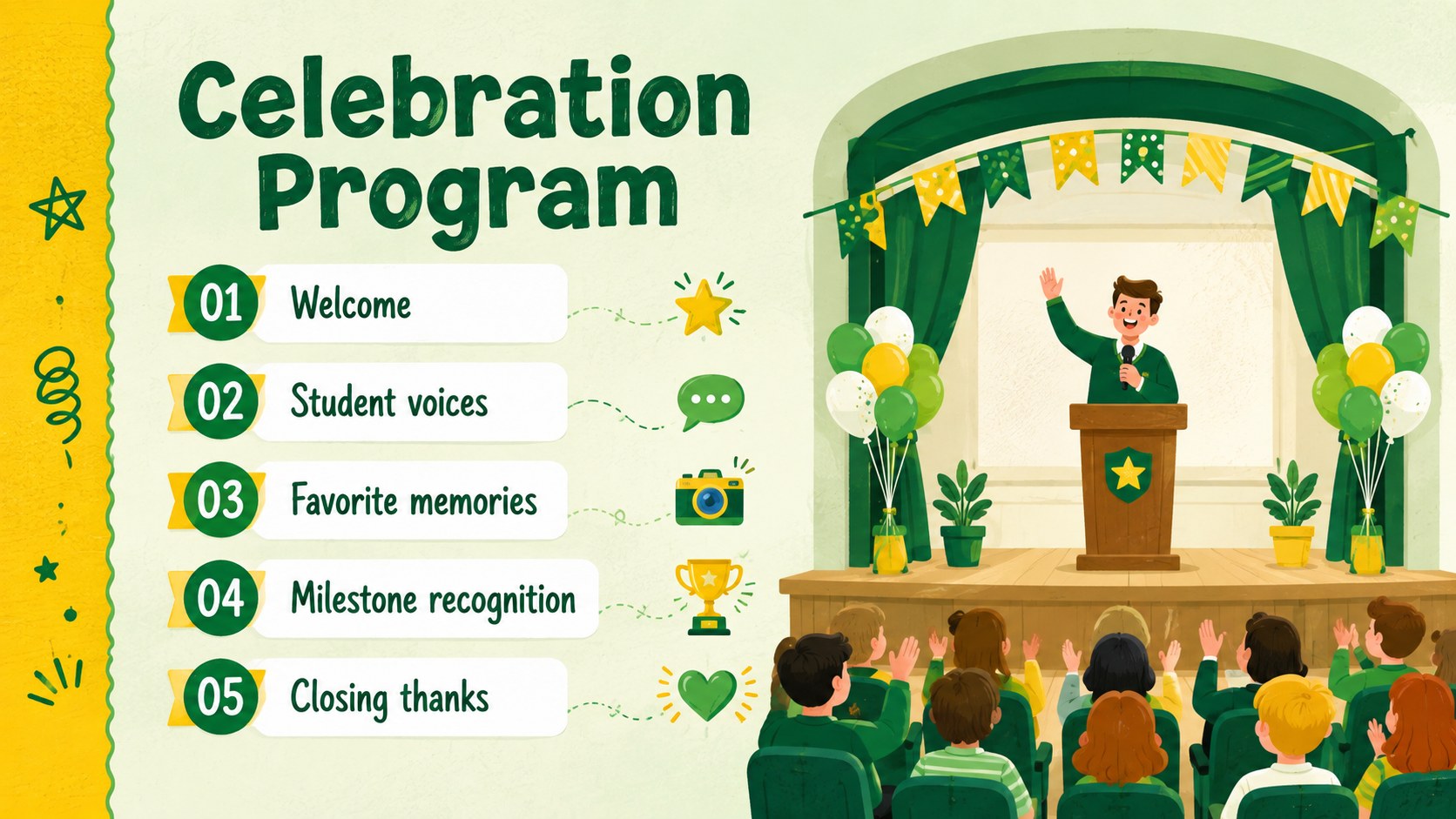 Educator Gratitude Celebration Deck presentation template, slide 13