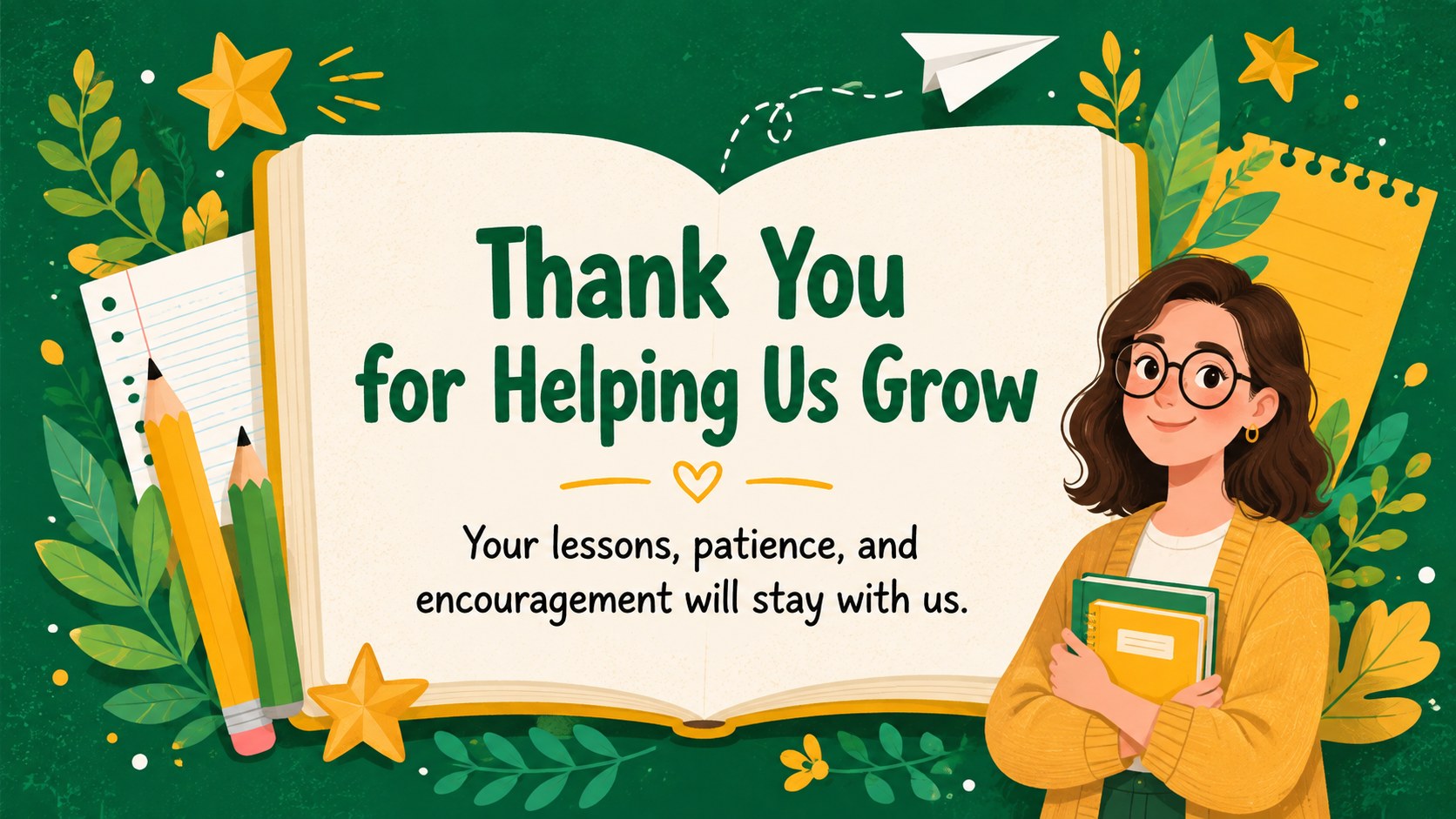 Educator Gratitude Celebration Deck presentation template, slide 15