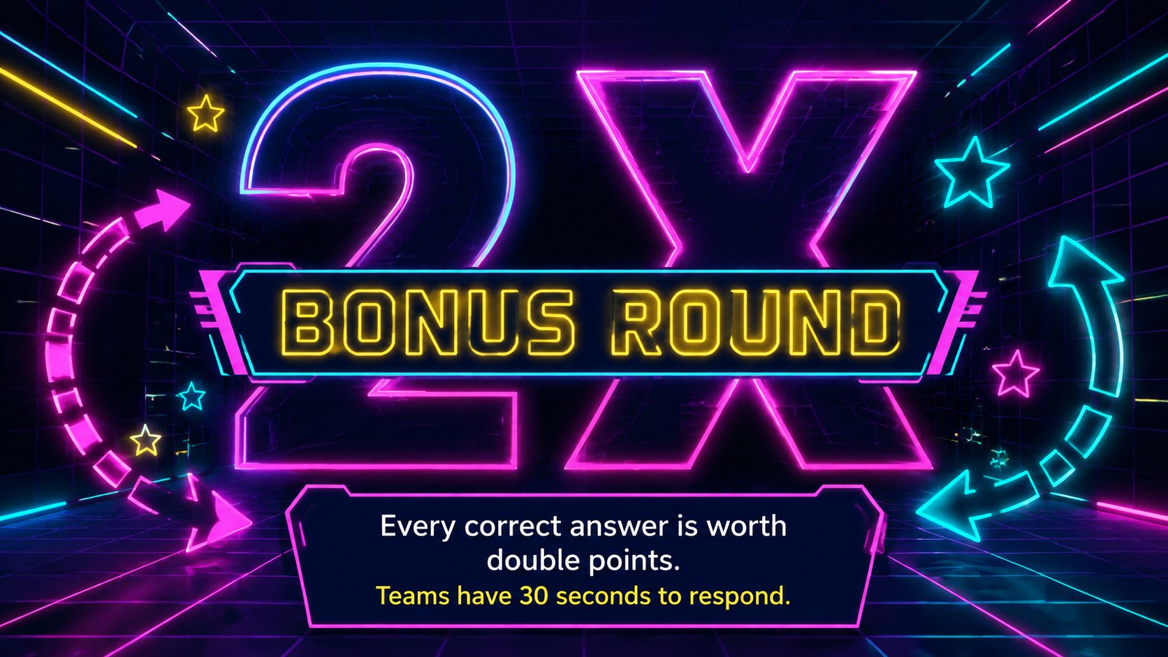 Electric 80s Quiz Show Slides presentation template, slide 11