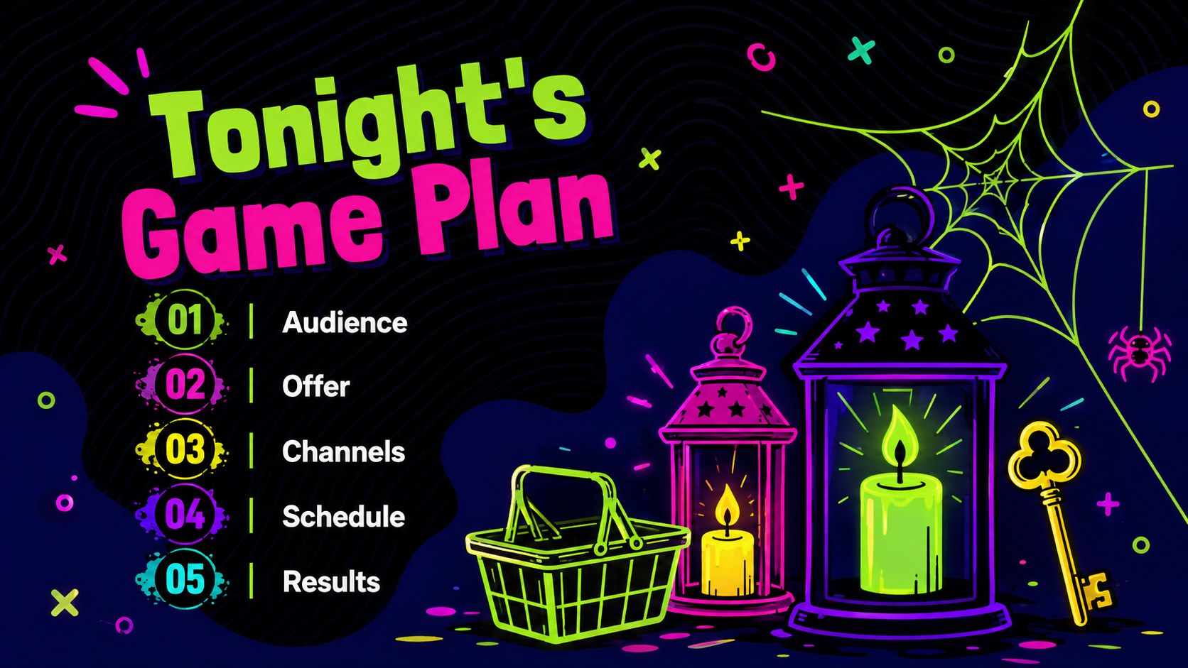 Electric Spooky Season Retail Promo Deck presentation template, slide 13