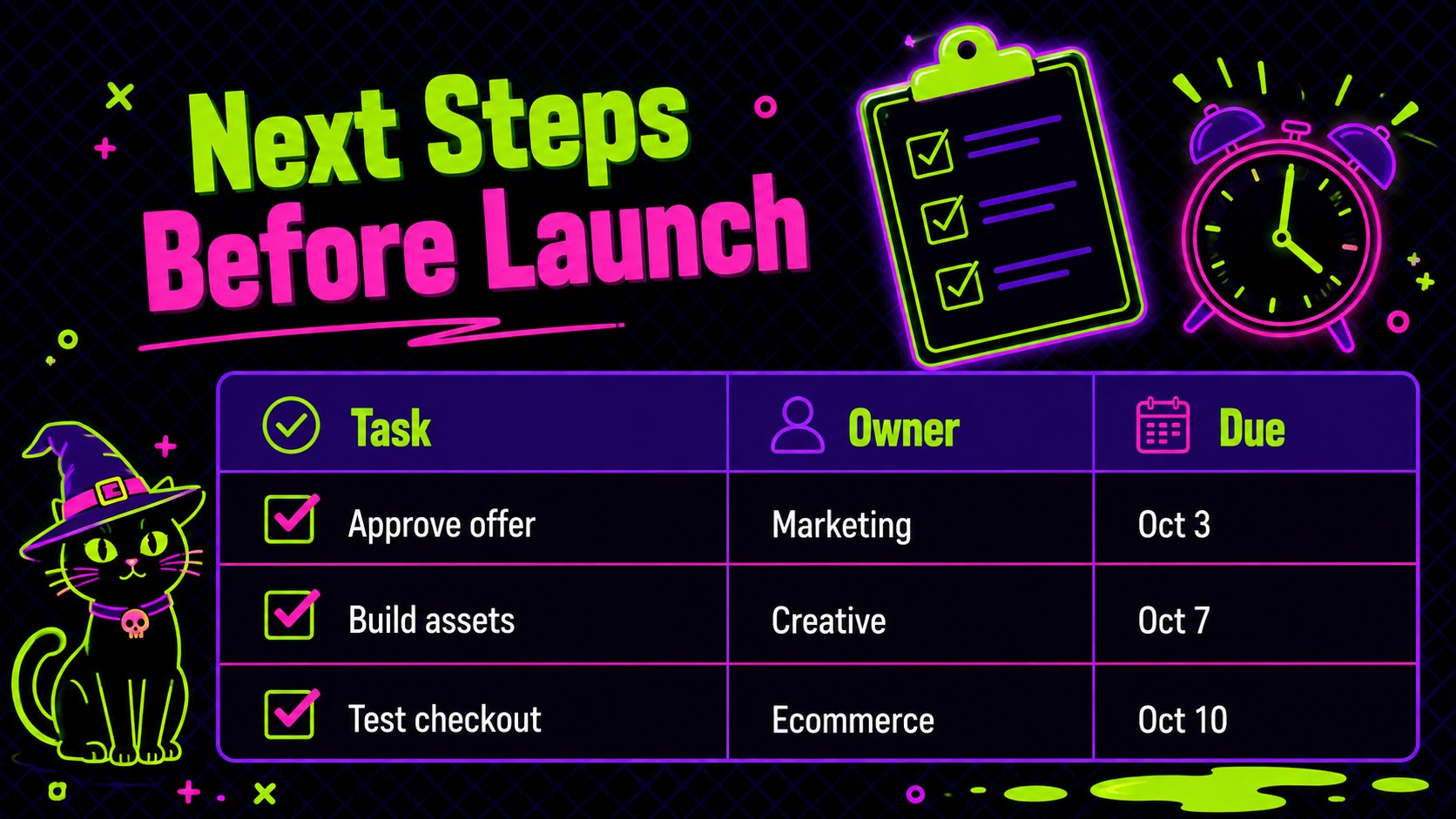 Electric Spooky Season Retail Promo Deck presentation template, slide 14