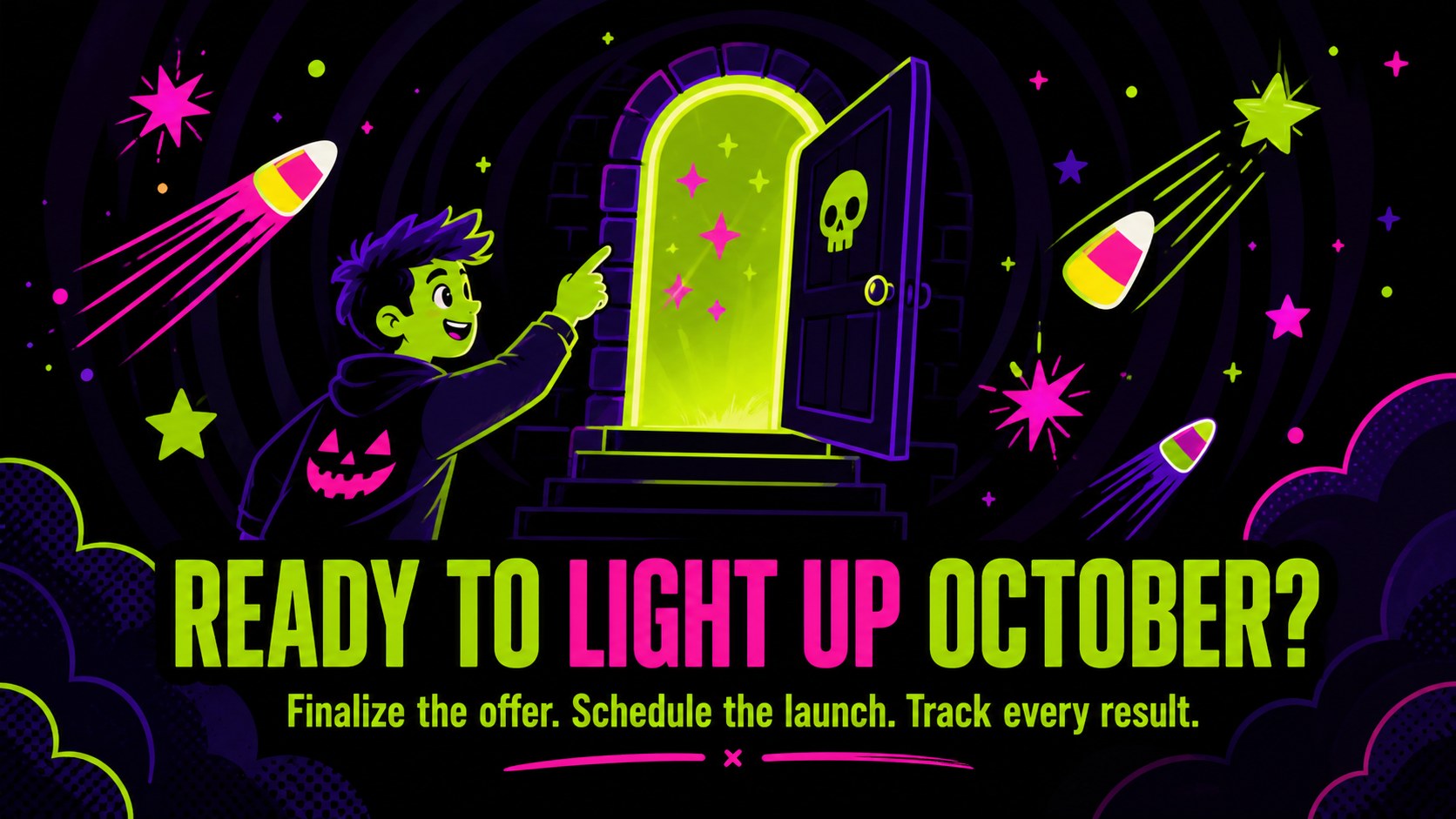 Electric Spooky Season Retail Promo Deck presentation template, slide 15