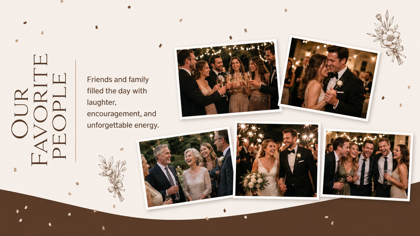 Elegant Bridal Keepsake Album Deck presentation template, slide 8