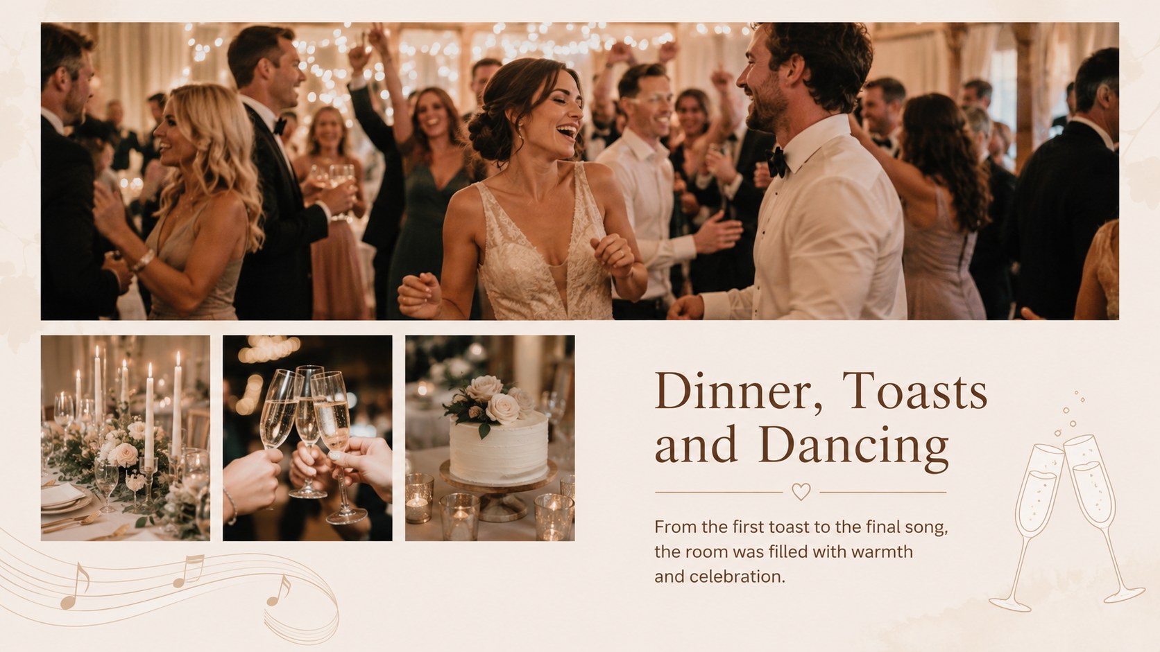 Elegant Bridal Keepsake Album Deck presentation template, slide 9