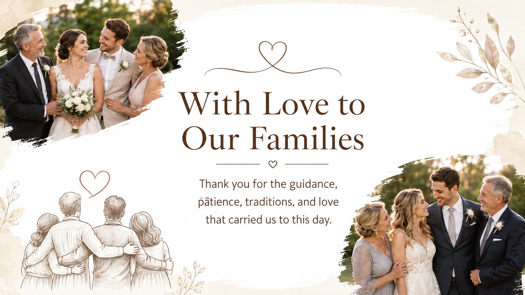 Elegant Bridal Keepsake Album Deck presentation template, slide 11