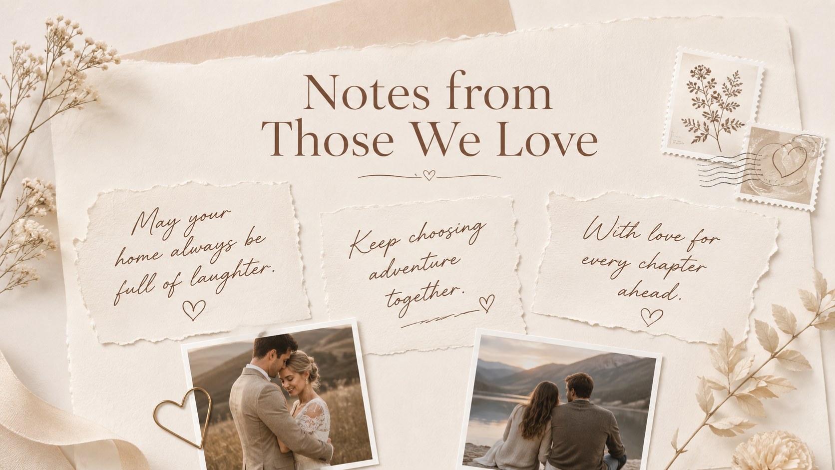 Elegant Bridal Keepsake Album Deck presentation template, slide 12