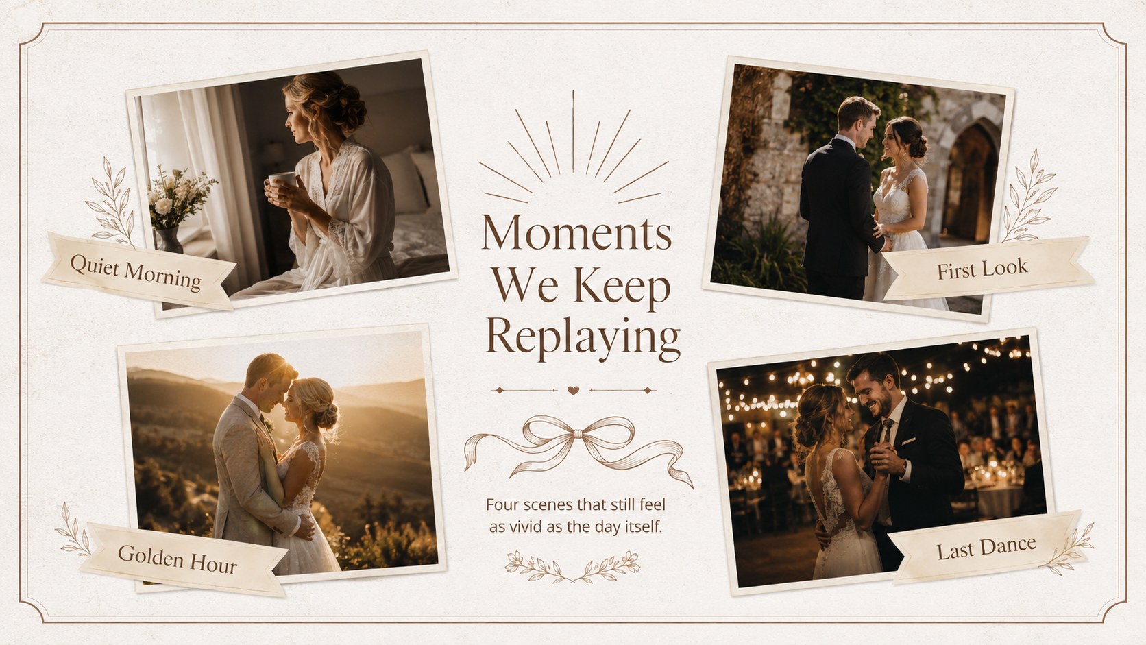 Elegant Bridal Keepsake Album Deck presentation template, slide 13