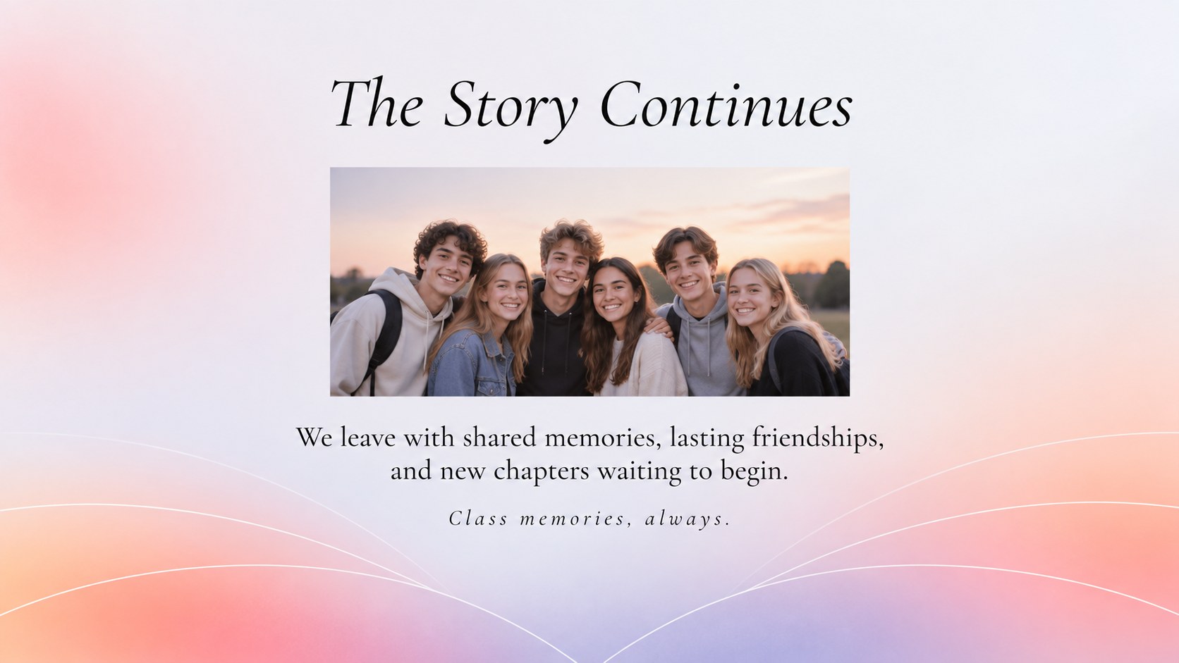 Elegant Gradient School Yearbook Kit presentation template, slide 15