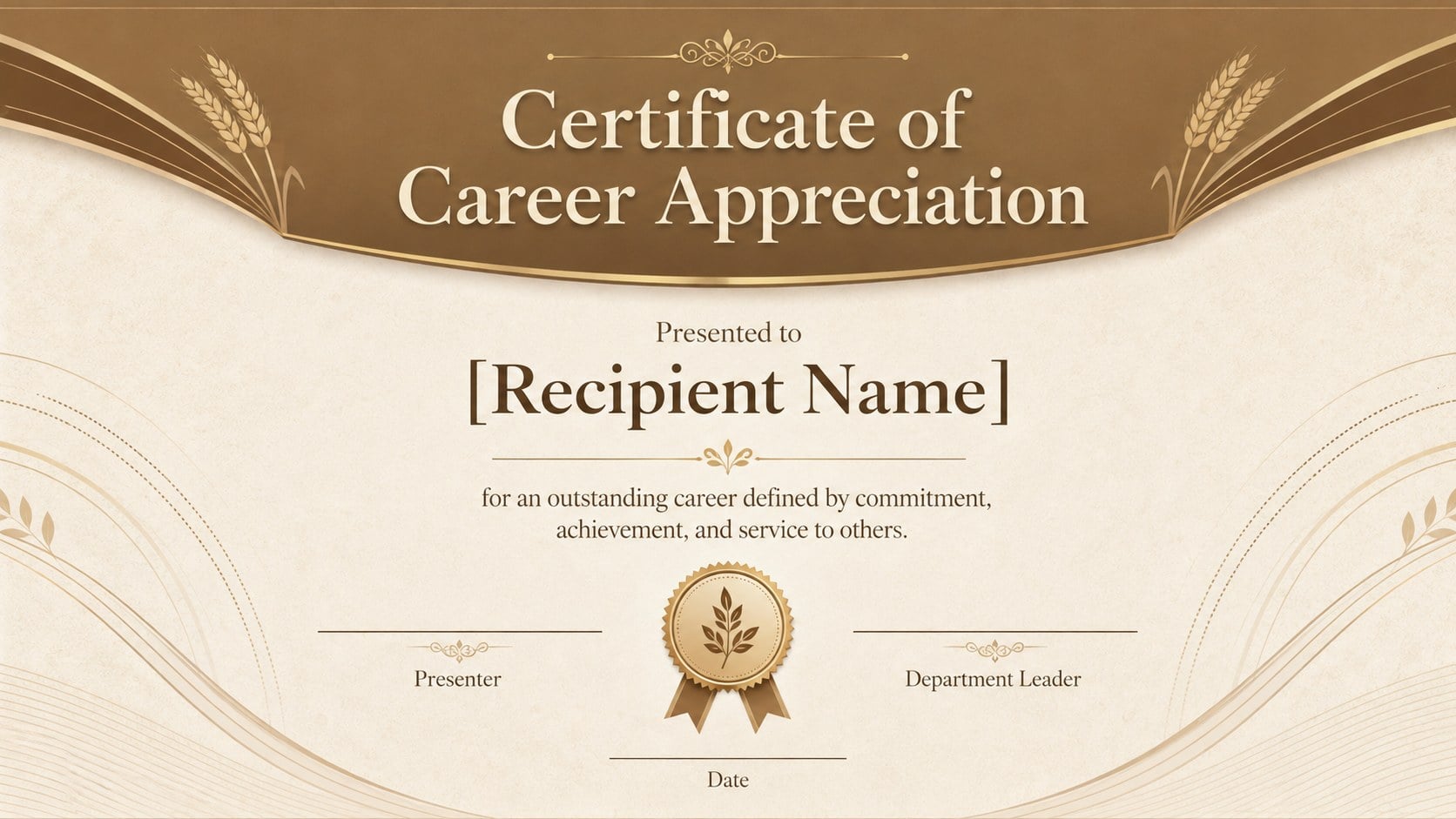 Modelo de apresentação Certificado Elegante de Aposentadoria, slide 12