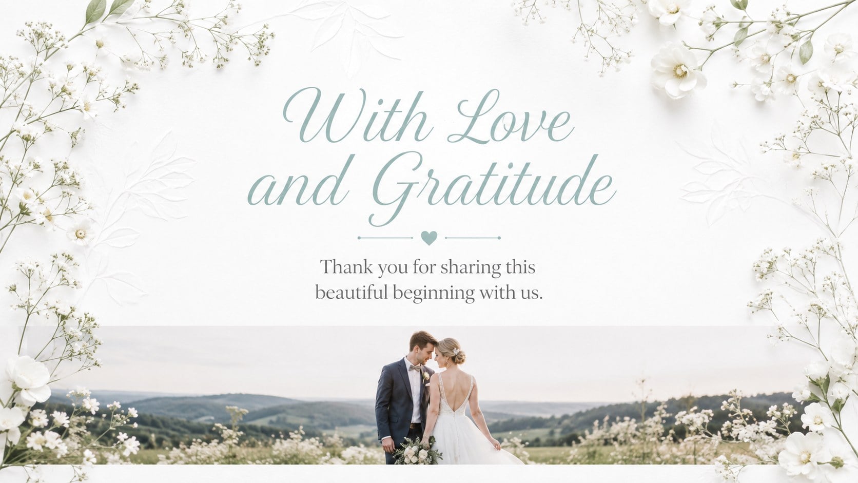 Modelo de apresentação Álbum de Casamento Elegante, slide 15