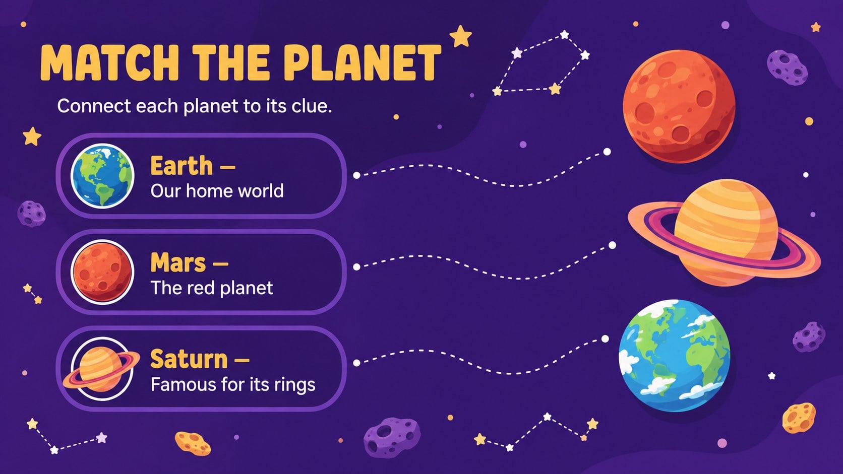 Elementary Astronomy Quiz Deck presentation template, slide 7