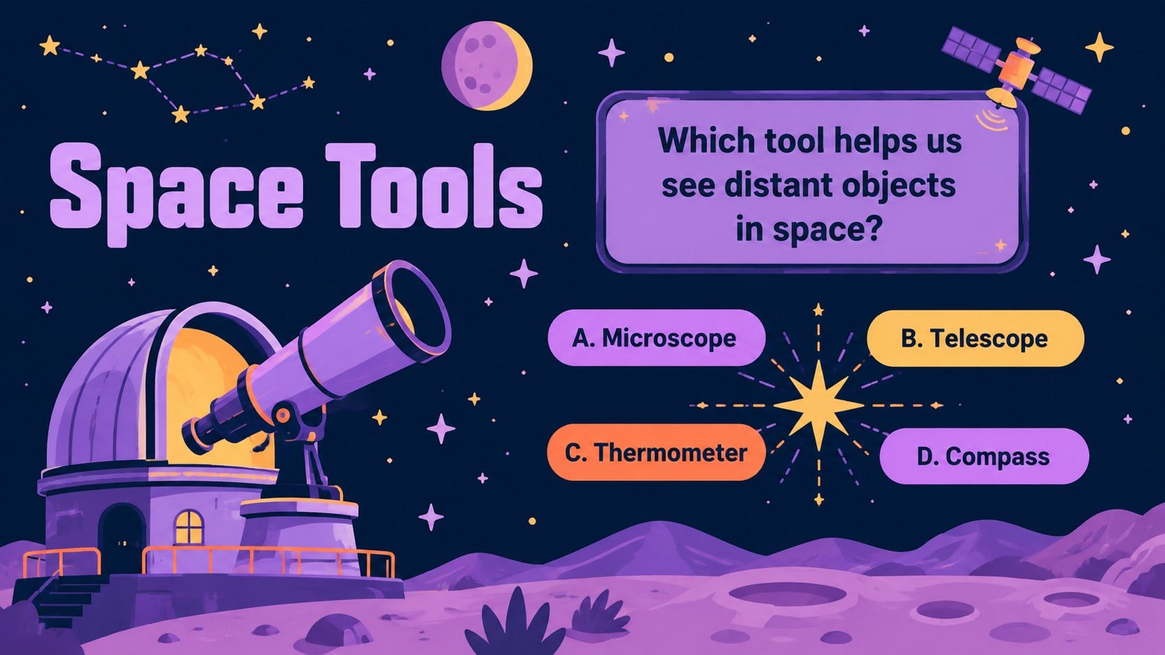 Elementary Astronomy Quiz Deck presentation template, slide 10