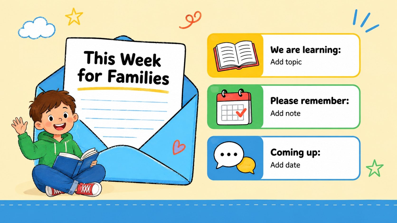 Elementary Classroom Planner Slides presentation template, slide 14