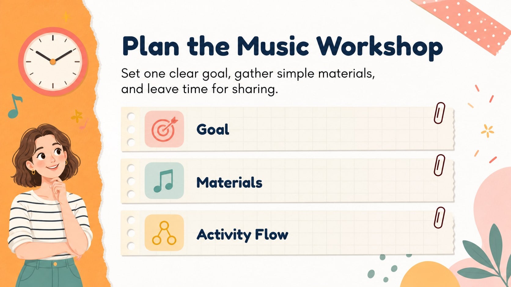 Modelo de apresentação Oficina de Música para Crianças, slide 13