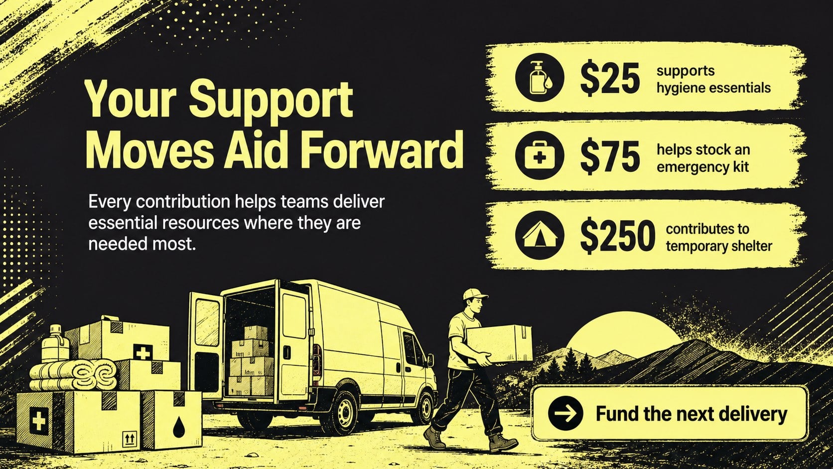 Emergency Relief Campaign Pitch Deck presentation template, slide 10