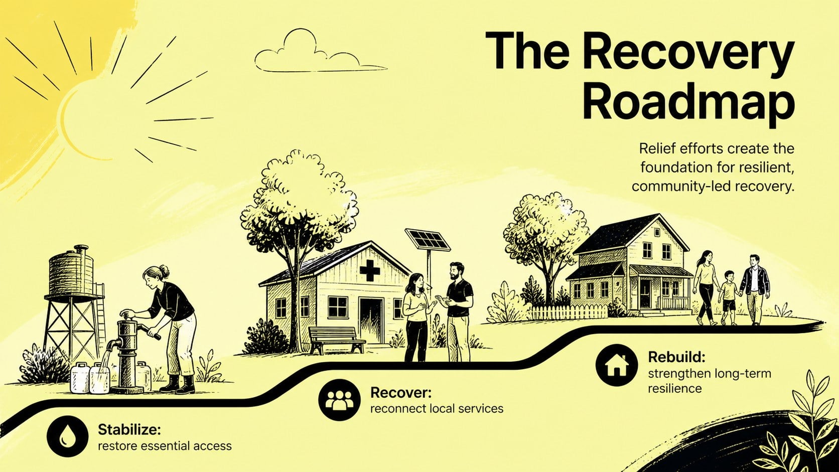 Emergency Relief Campaign Pitch Deck presentation template, slide 14