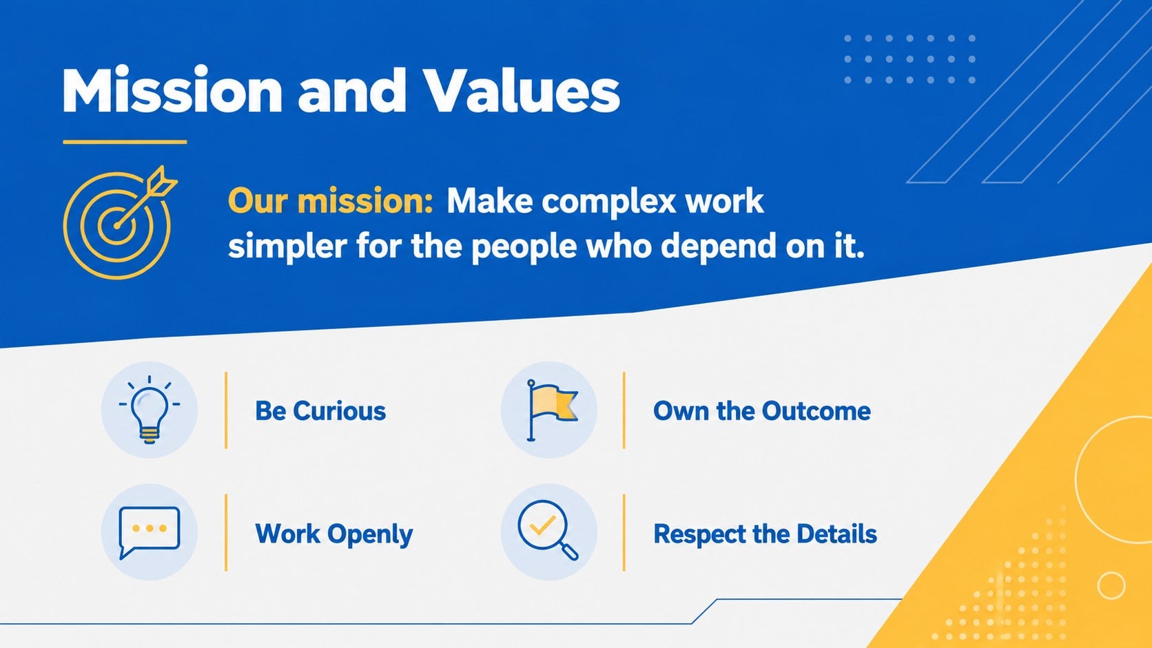 Employee Onboarding Welcome Deck presentation template, slide 5