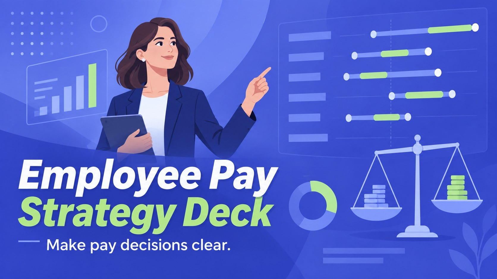 Employee Pay Strategy Deck presentation template, slide 1