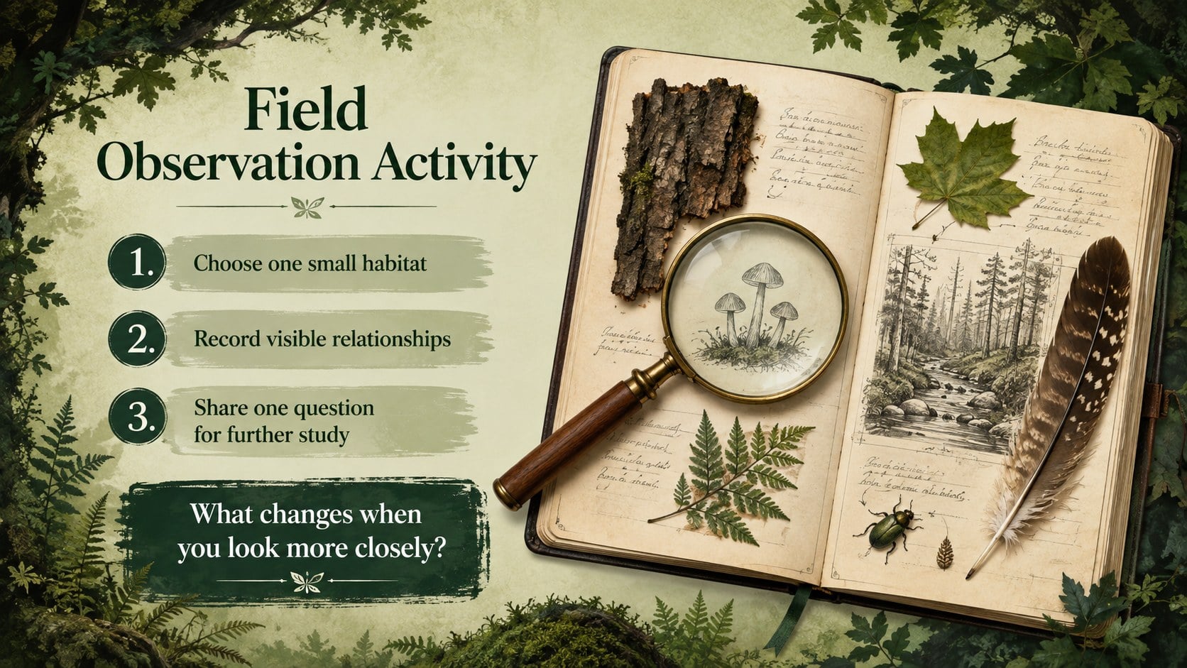Enchanted Woodland Storytelling Deck presentation template, slide 12