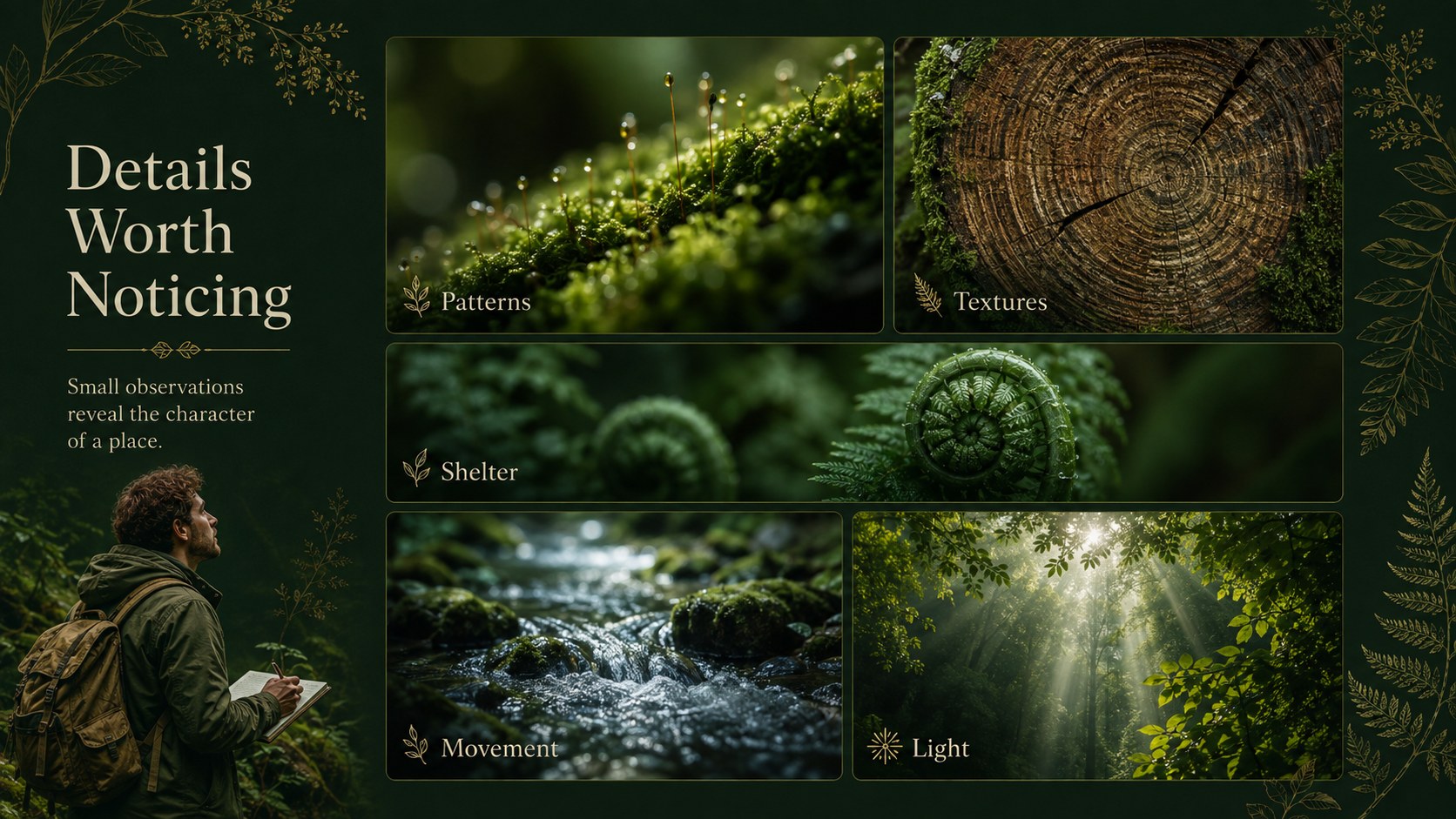 Enchanted Woodland Storytelling Deck presentation template, slide 14