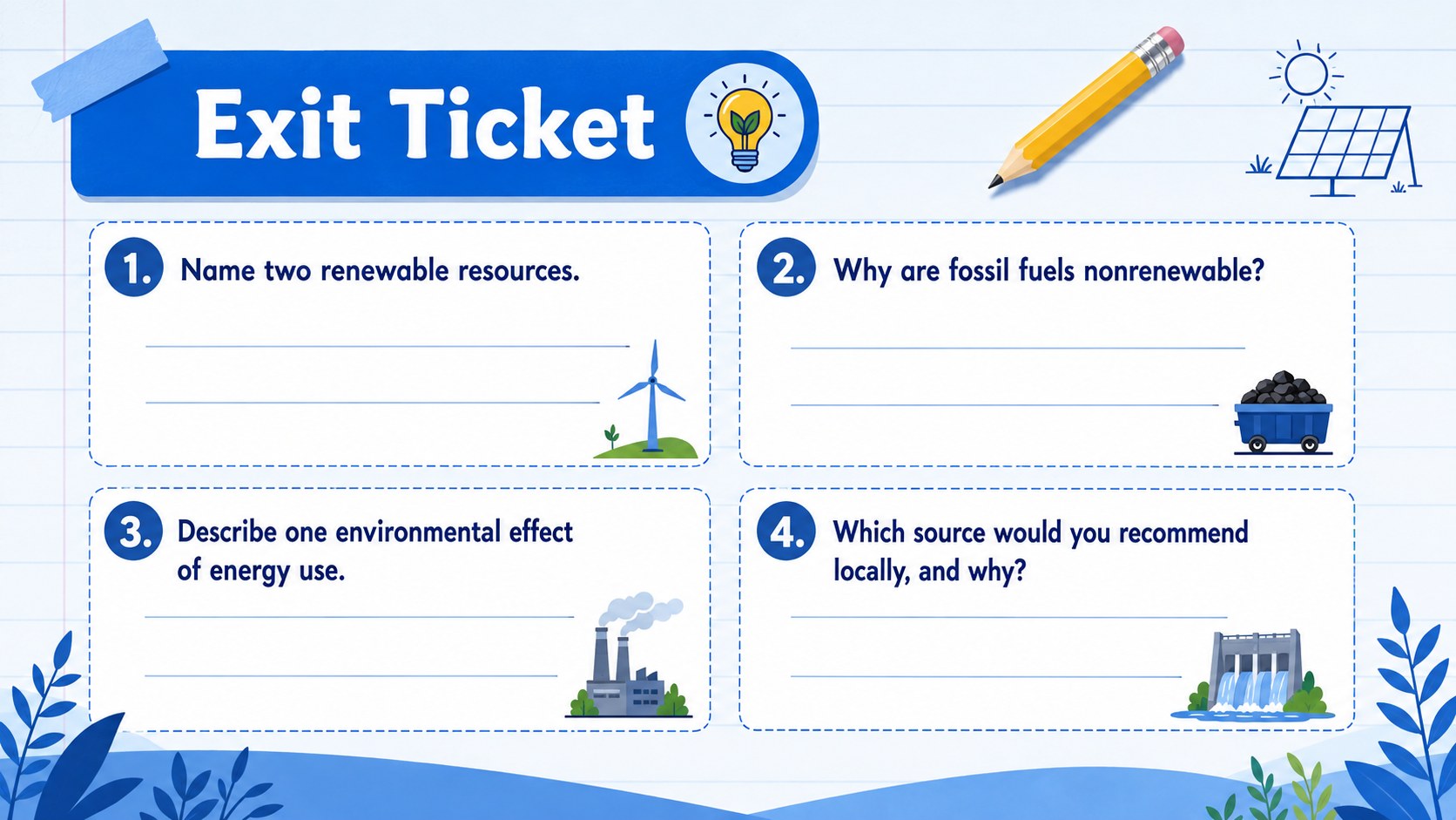 Energy Resources Classroom Slides for Grades 6-8 presentation template, slide 14