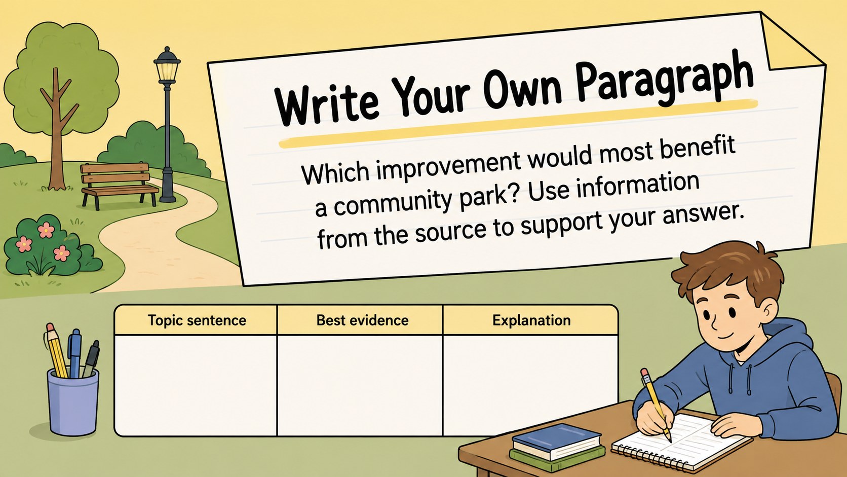 Evidence-Based Paragraph Writing Skills Deck presentation template, slide 12