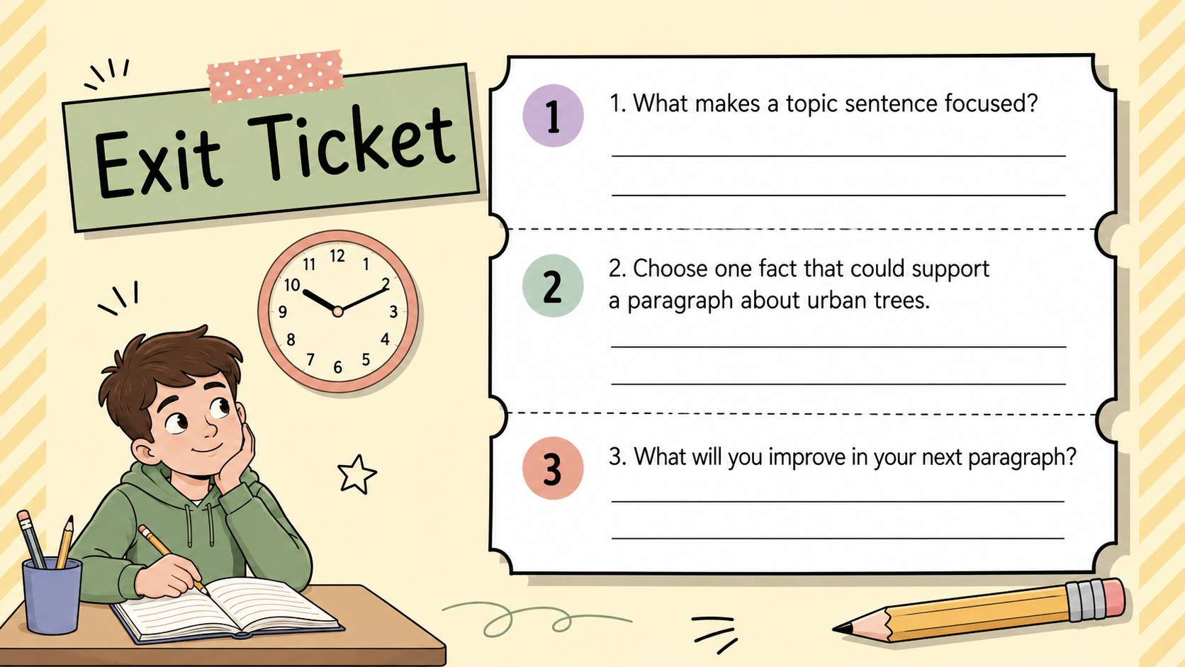 Evidence-Based Paragraph Writing Skills Deck presentation template, slide 14