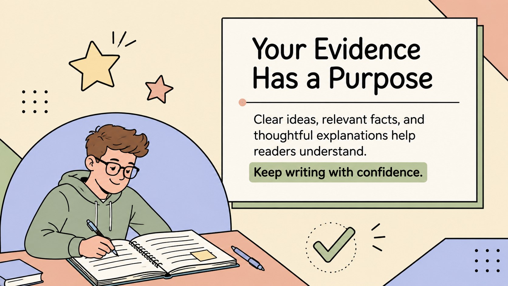 Evidence-Based Paragraph Writing Skills Deck presentation template, slide 15
