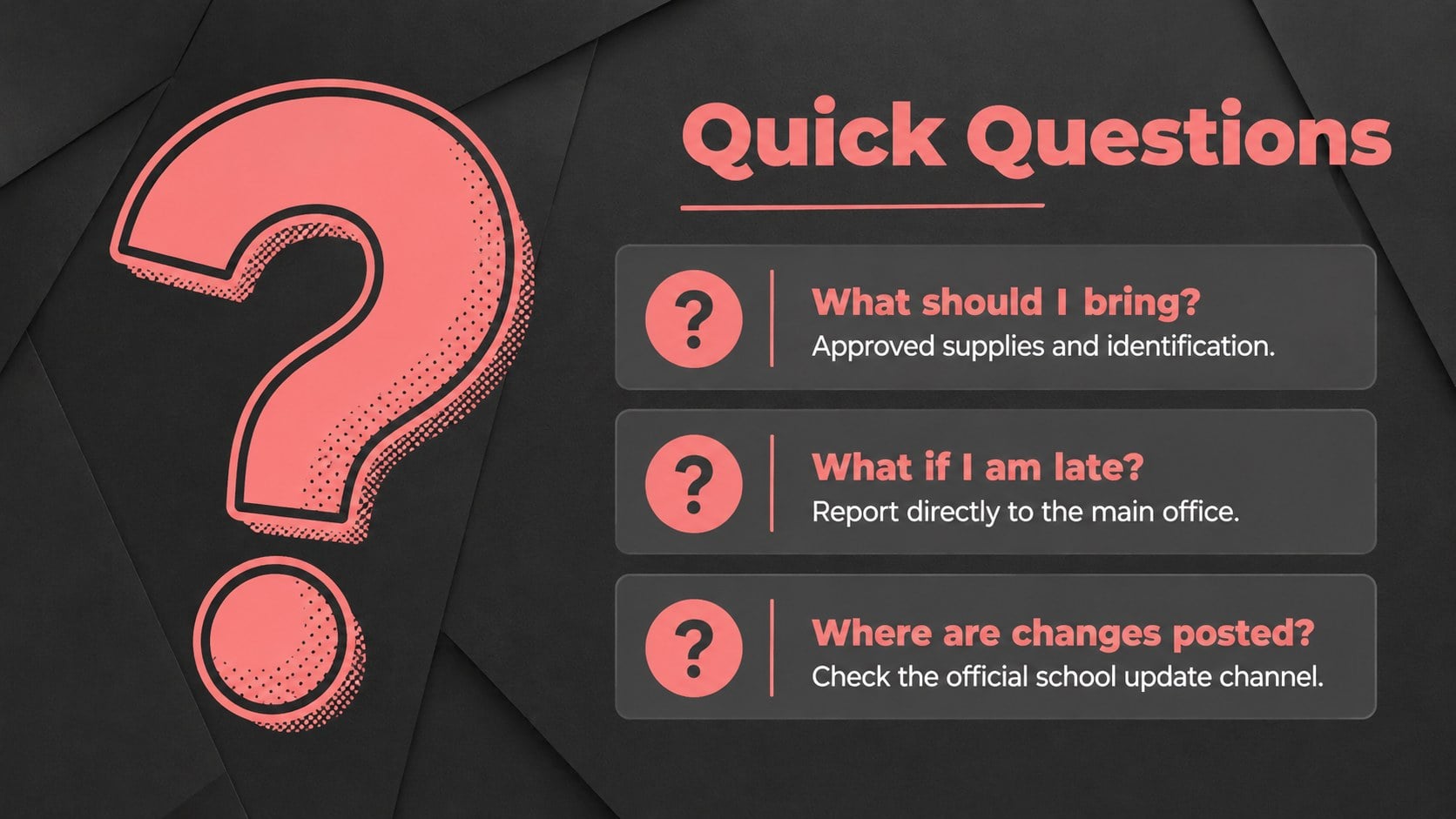 Exam Week Update Bulletin presentation template, slide 12