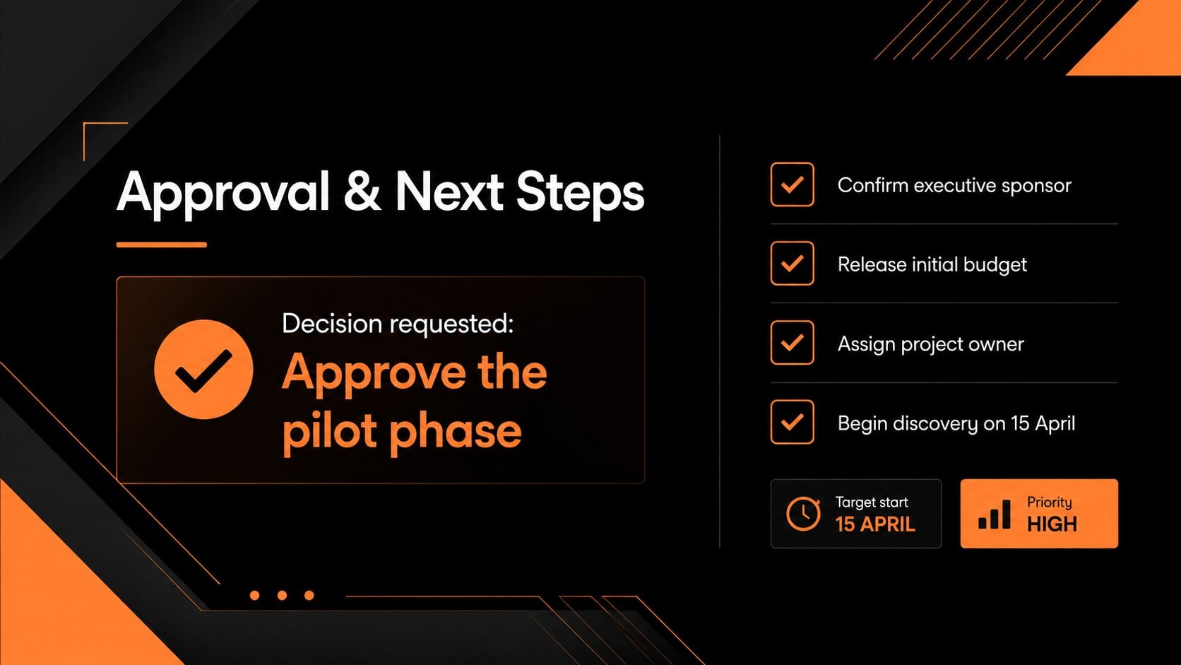Executive Proposal Overview Deck presentation template, slide 6