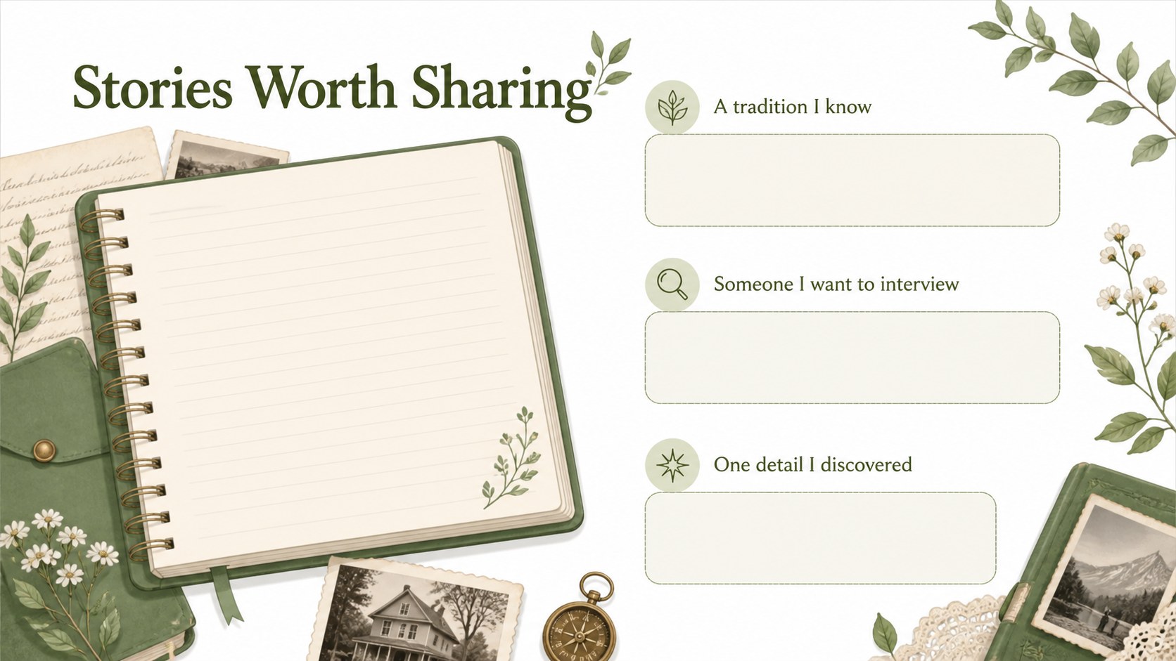 Family Heritage Activity Slides presentation template, slide 3
