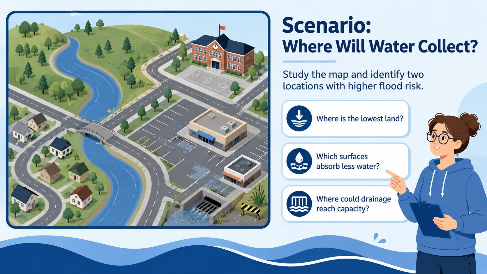 Flood Formation Classroom Deck presentation template, slide 14