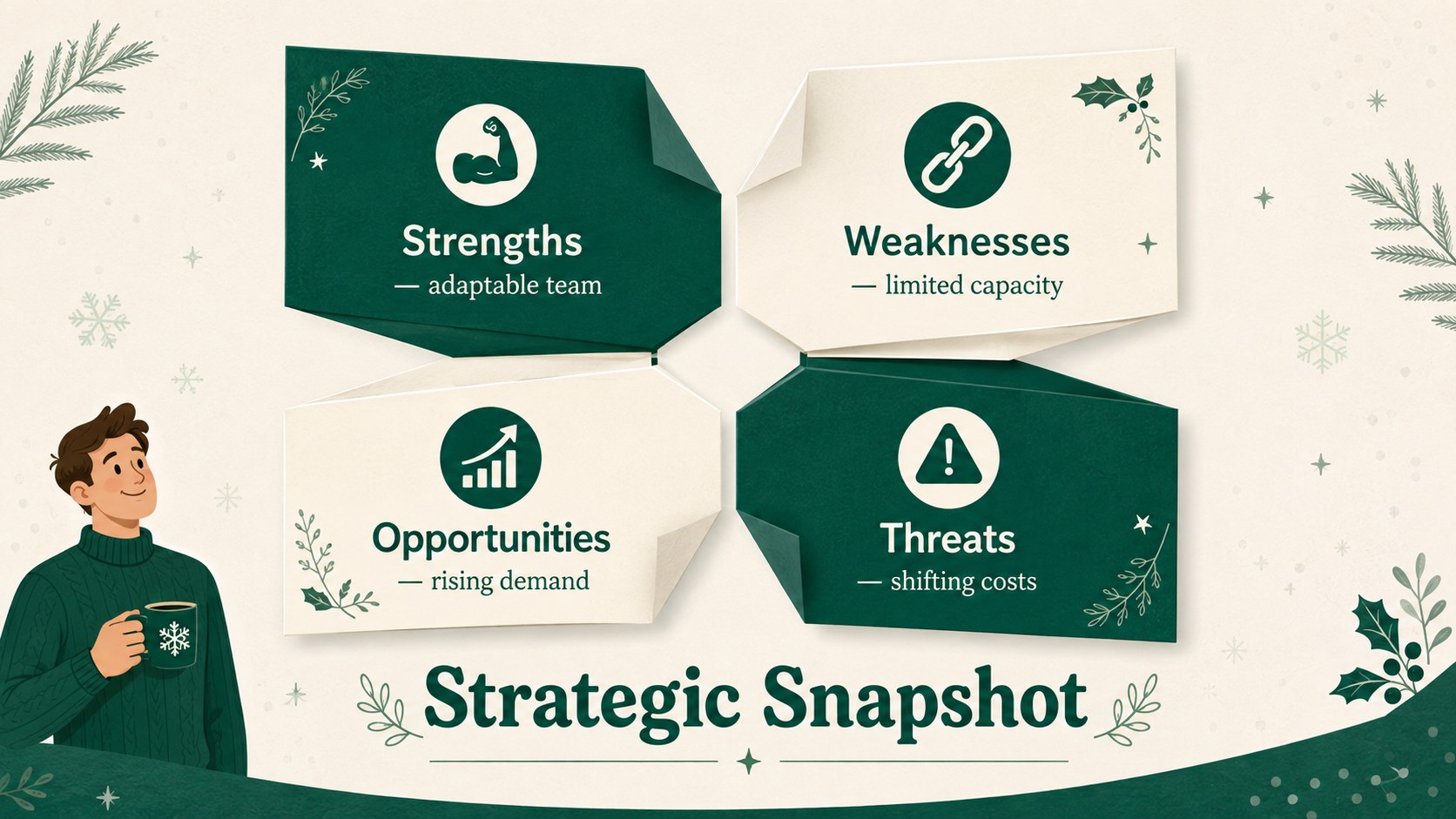 Folded Paper Business Deck presentation template, slide 11