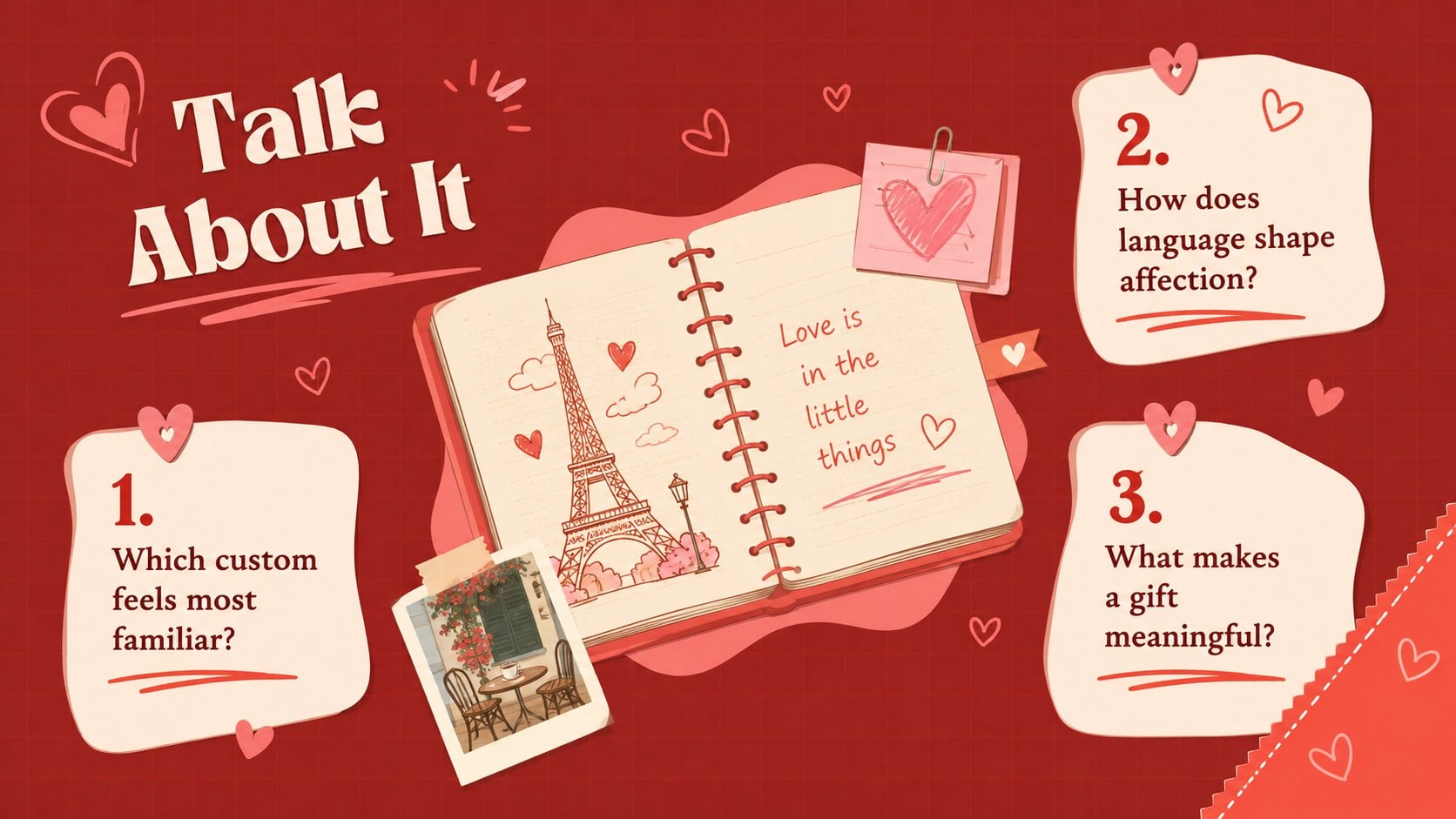 French Valentine Traditions Presentation presentation template, slide 10