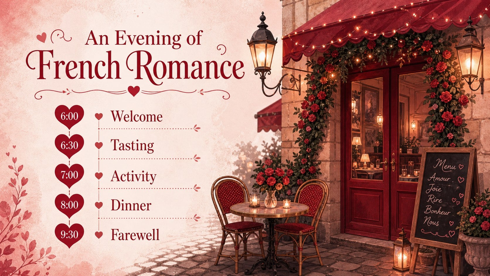 French Valentine Traditions Presentation presentation template, slide 11