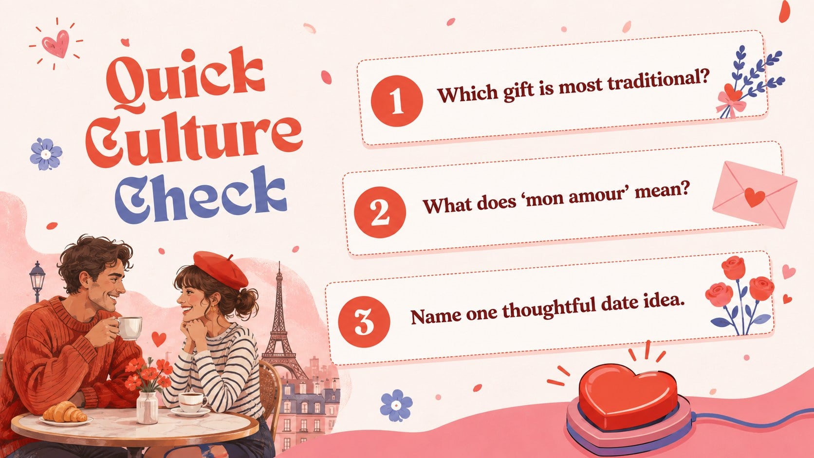 French Valentine Traditions Presentation presentation template, slide 14
