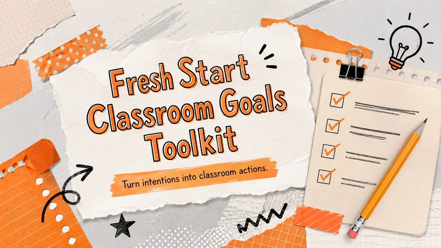 Fresh Start Classroom Goals Toolkit presentation template, slide 1