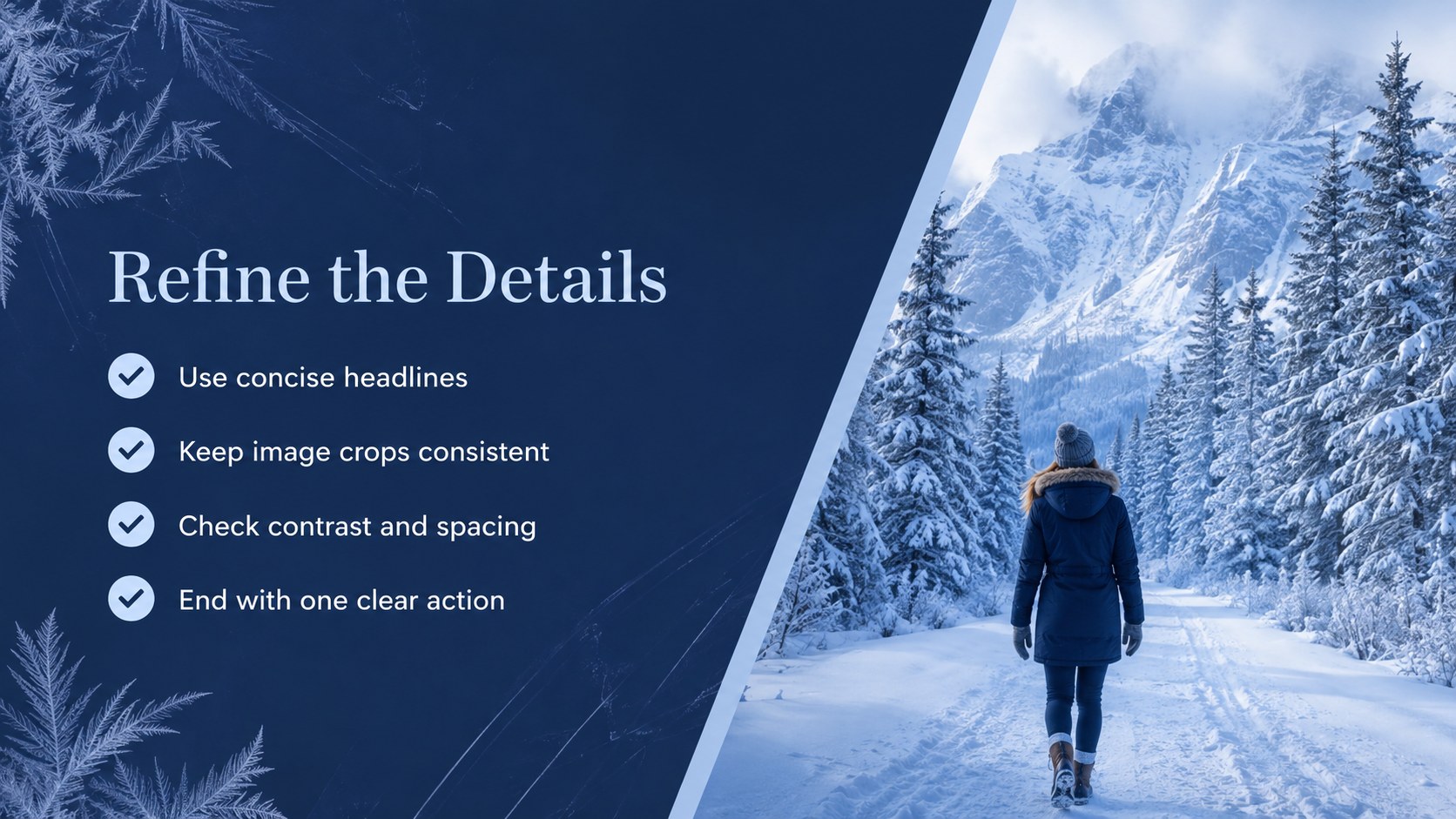 Frosted Season Presentation Theme presentation template, slide 11