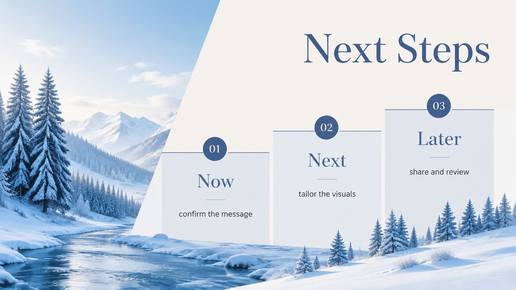 Frosted Season Presentation Theme presentation template, slide 13