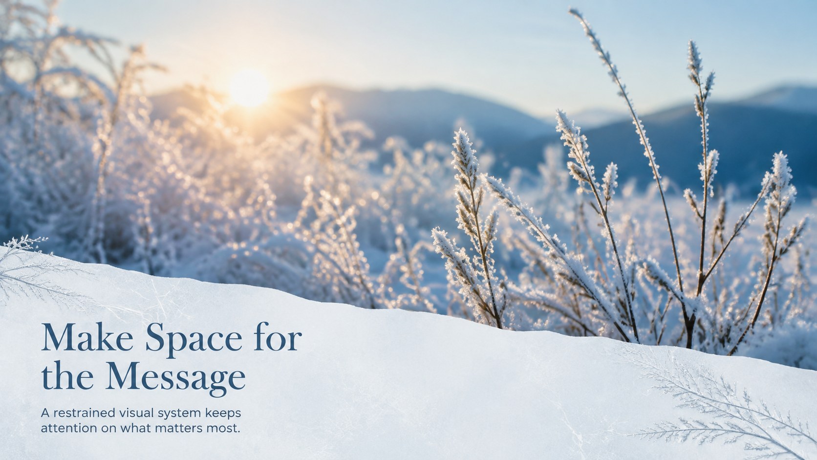 Frosted Season Presentation Theme presentation template, slide 14