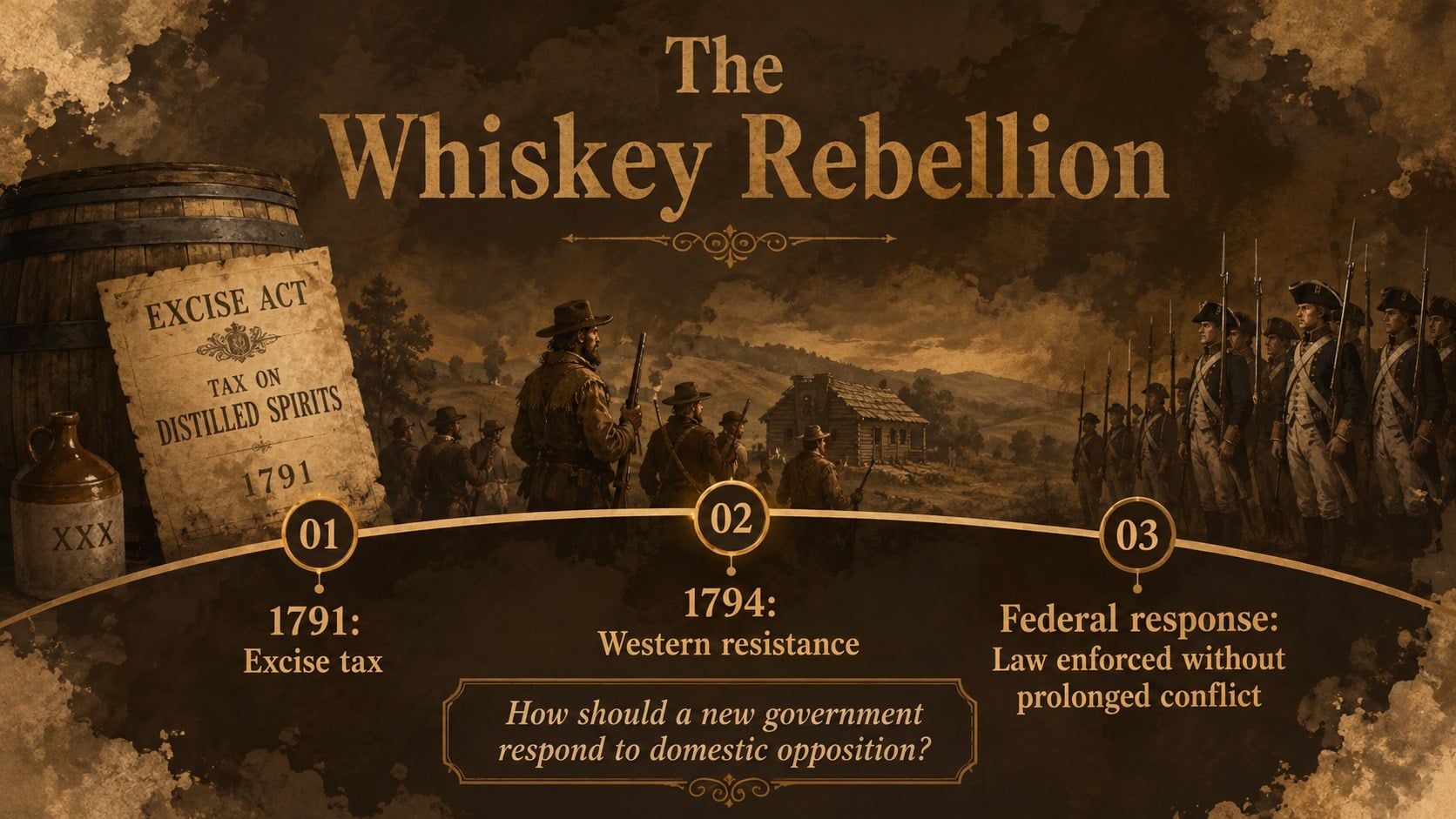 Modelo de apresentação Administração Inicial de George Washington, slide 9