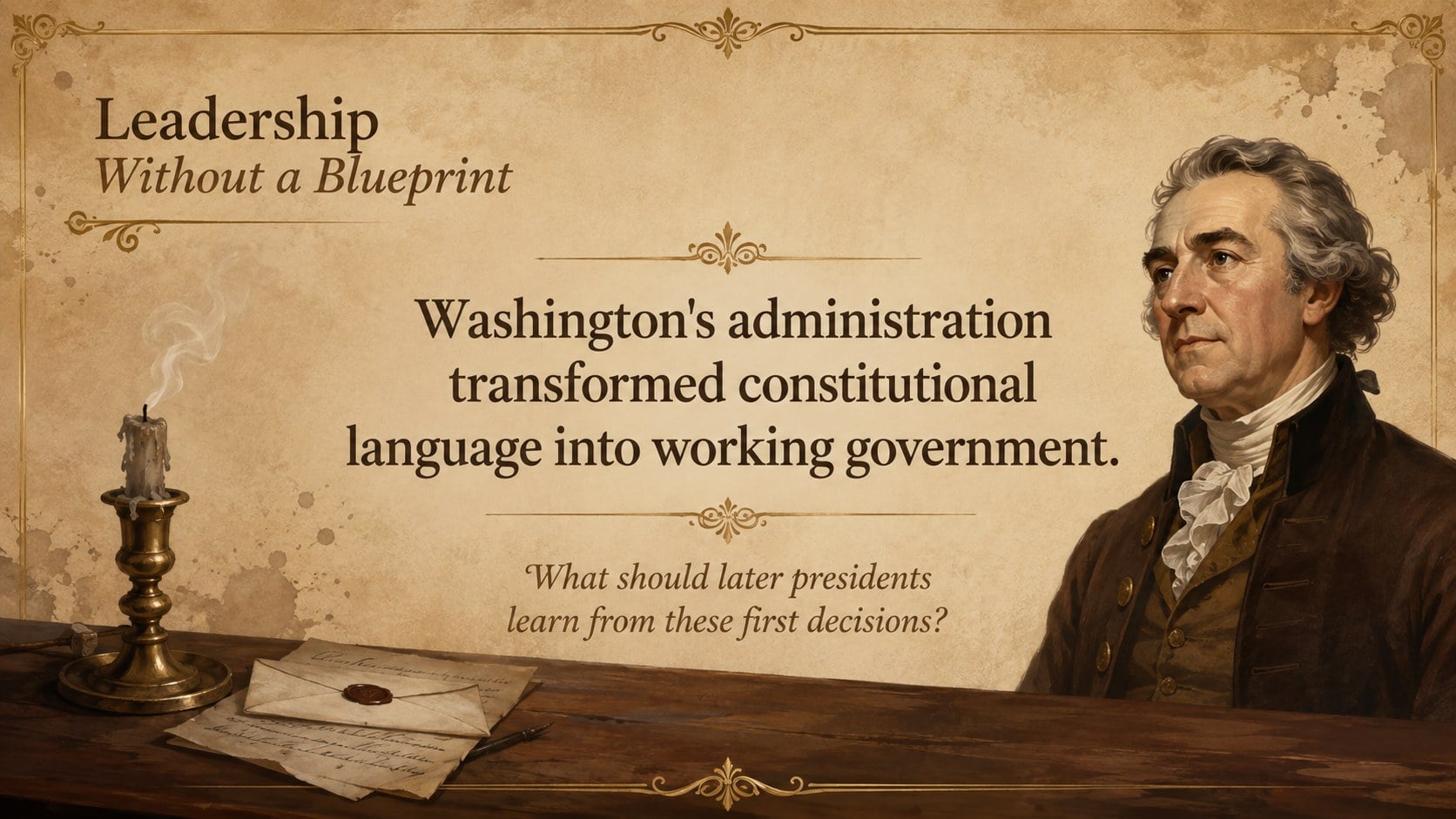 Modelo de apresentação Administração Inicial de George Washington, slide 15