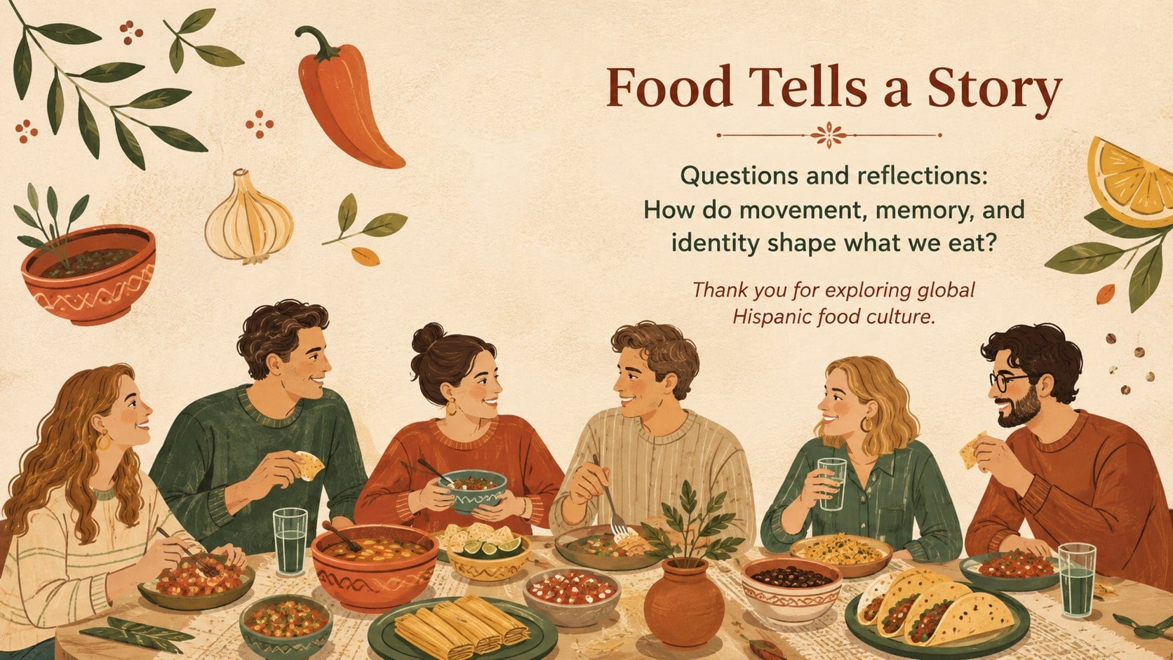 Global Hispanic Food Culture Lesson Deck presentation template, slide 15