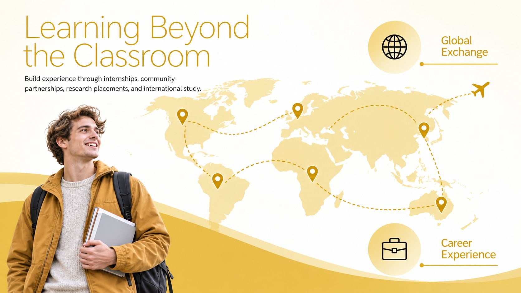 Golden Gradient College Prospectus presentation template, slide 10